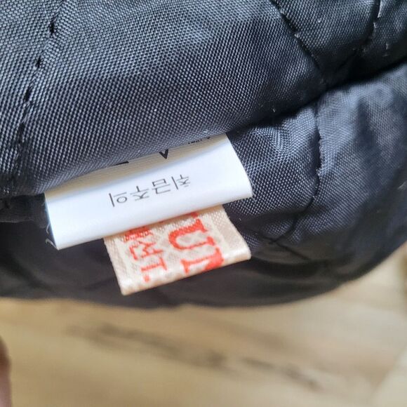 VTG Velvet Velour Rayon Quilted Liner Art To Wear Leather Trim Bomber Jacket OS - Picture 9 of 11